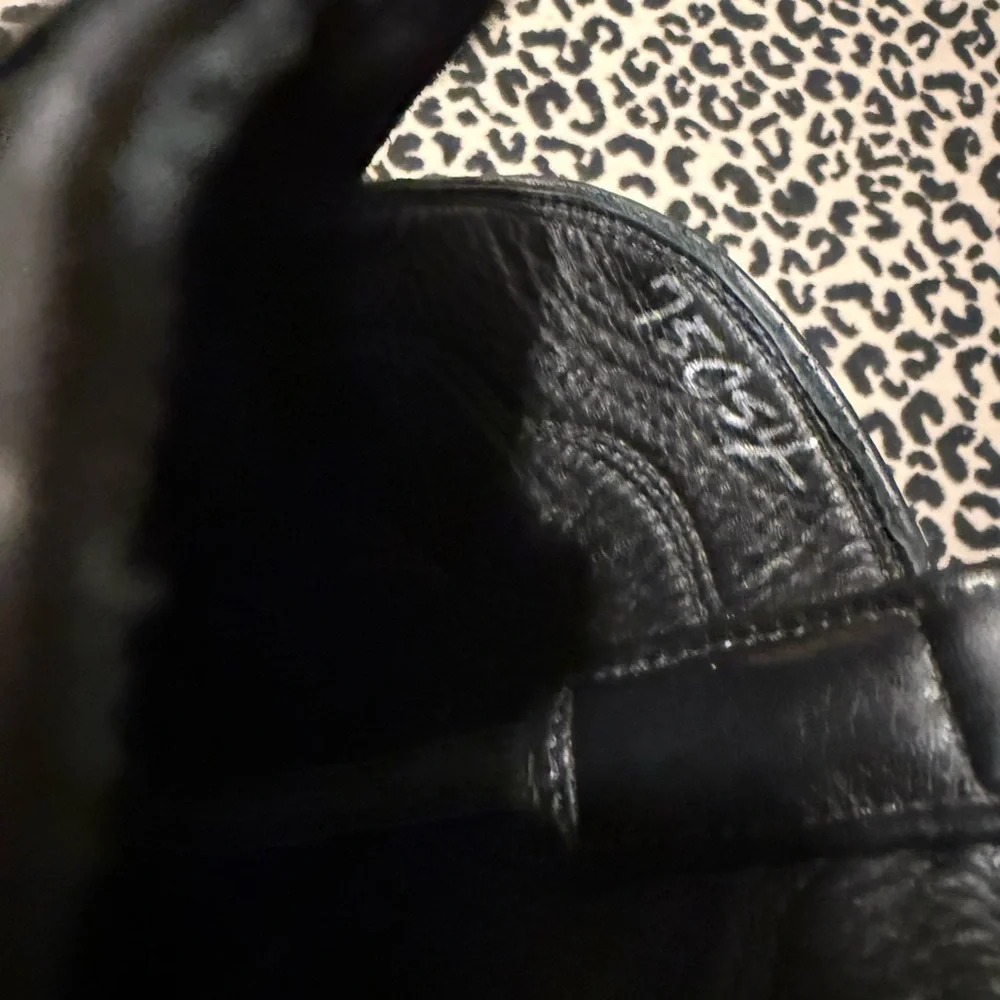 Burns 1876 Black Cowboy Boot Goat Leather Mad Dog Winn Stitching 13” - 7.5 C - Picture 6 of 12